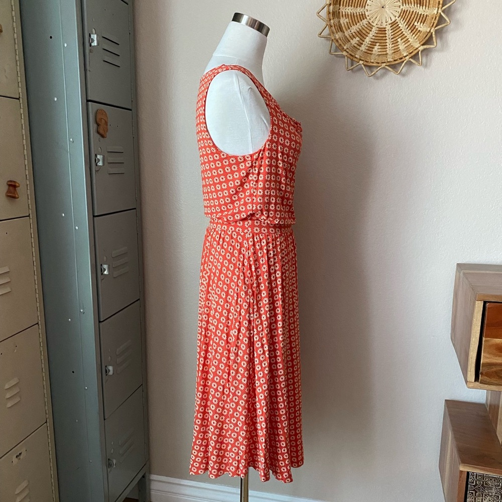 Maeve Anthropologie Cowl Neck Floral Print Jersey Dress - Picture 6 of 14